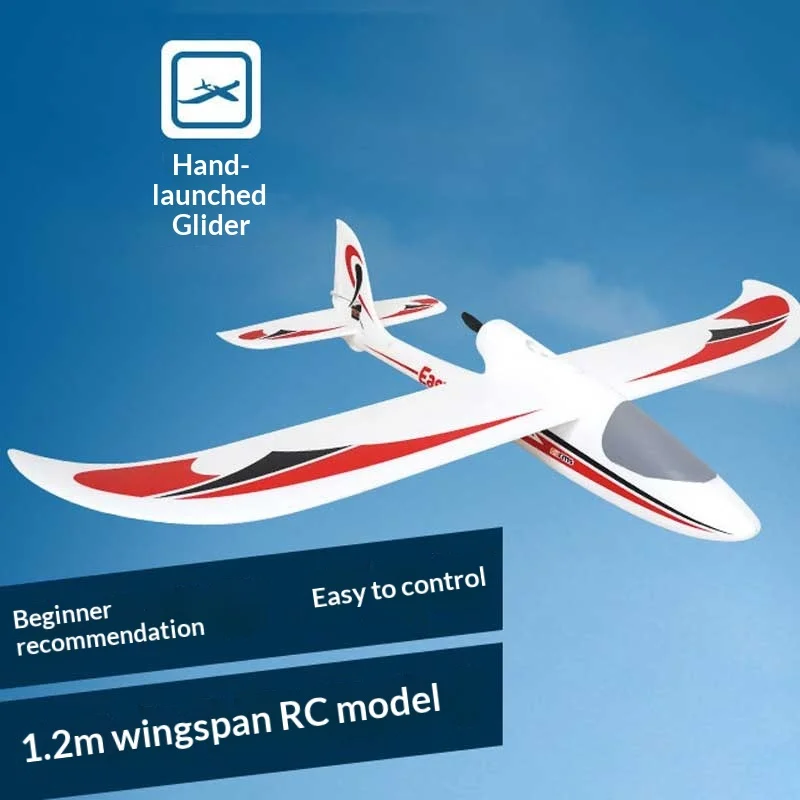 Traveler 1.2m Fixed Wing Foam Remote Control Airplane Beginner Entry Level Practice Hand Training Glider Aircraft