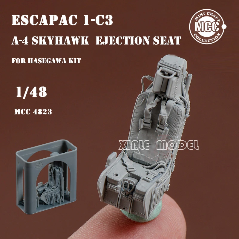 Piezas de repuesto modelo impreso en 3D MCC 4823-4 A-4 Skyhawk asiento de eyección de avión de ataque para kit Hasegawa 1/48