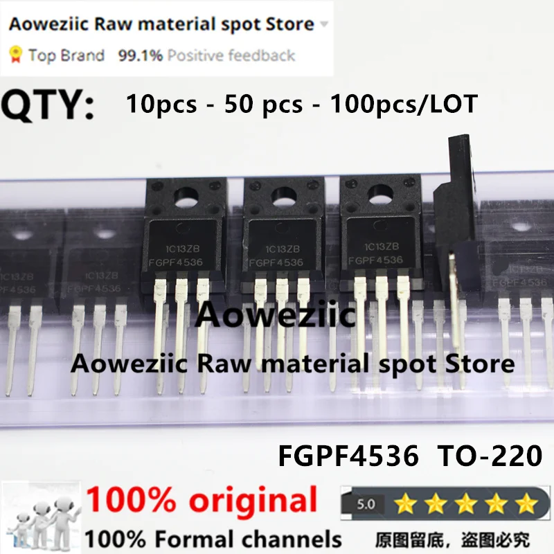 Aoweziic 100% nowy importowany oryginalny FGPF4536YDTU FGPF4536 4536 TO-220F LCD TV tranzystor plazmowy