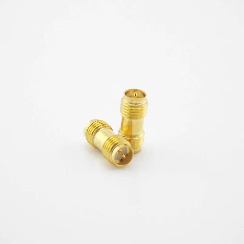 1pcs/5pcs RPSMA sma Female to RPSMA RP SMA Female Plug Connectors Adapter Gold Plated Straight Coaxial RF Adapters cables q1