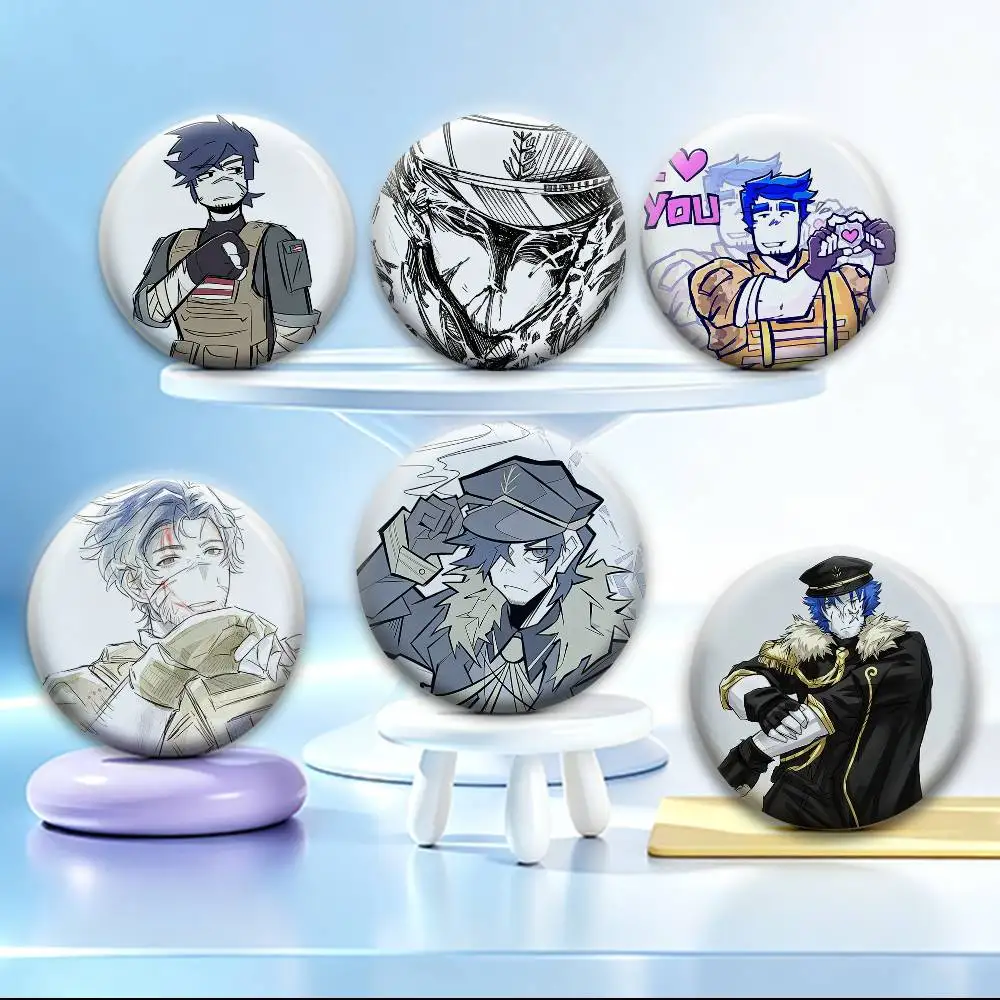 Guest 1337 Vs B-Bacon Hair   Badges Creative Tinplate Button PinsBrooch Badge Clothes Backpack