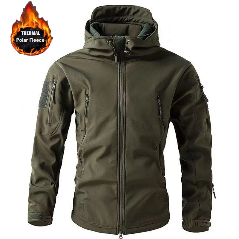 Men's Winter Autumn Softshell Fleece Jackets Windproof Outdoor Fishing Hiking Hunting Thermal Camping Cargo Coats Warm M-5XL 19 S82bbd1efbee543eeb8ca99fe901342fcc