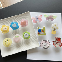 Animals Fruits Flower Rotate Mobile Phone Stand Holder Fold Tok Support For IPhone 16 15 Xiaomi Phone Accessories Stand Holder