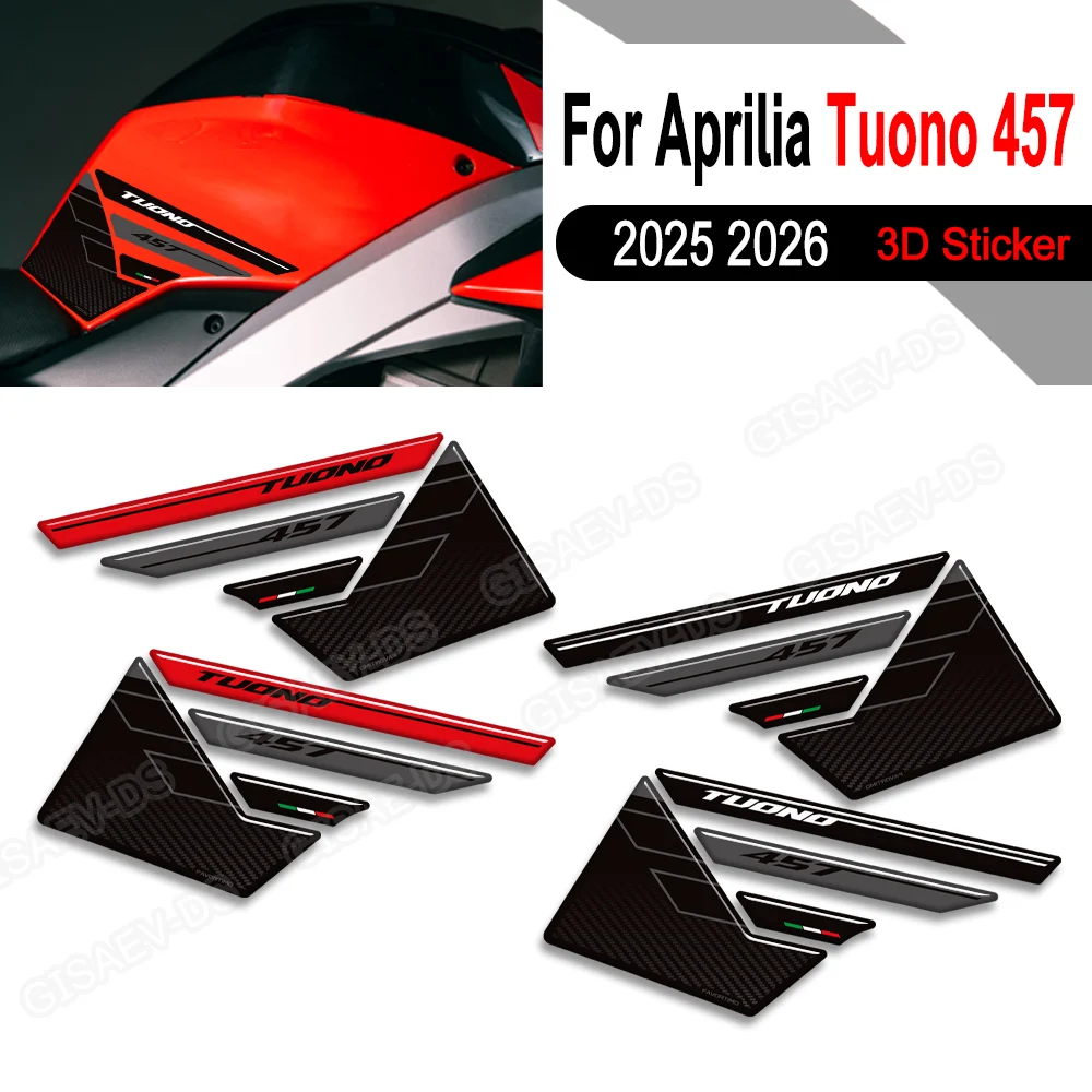

For Aprilia Tuono 457 Accessories Motorcycle Tank Pad Gas Fuel Oil Protection Decals Fairing Front Fender Stickers 2025 2026