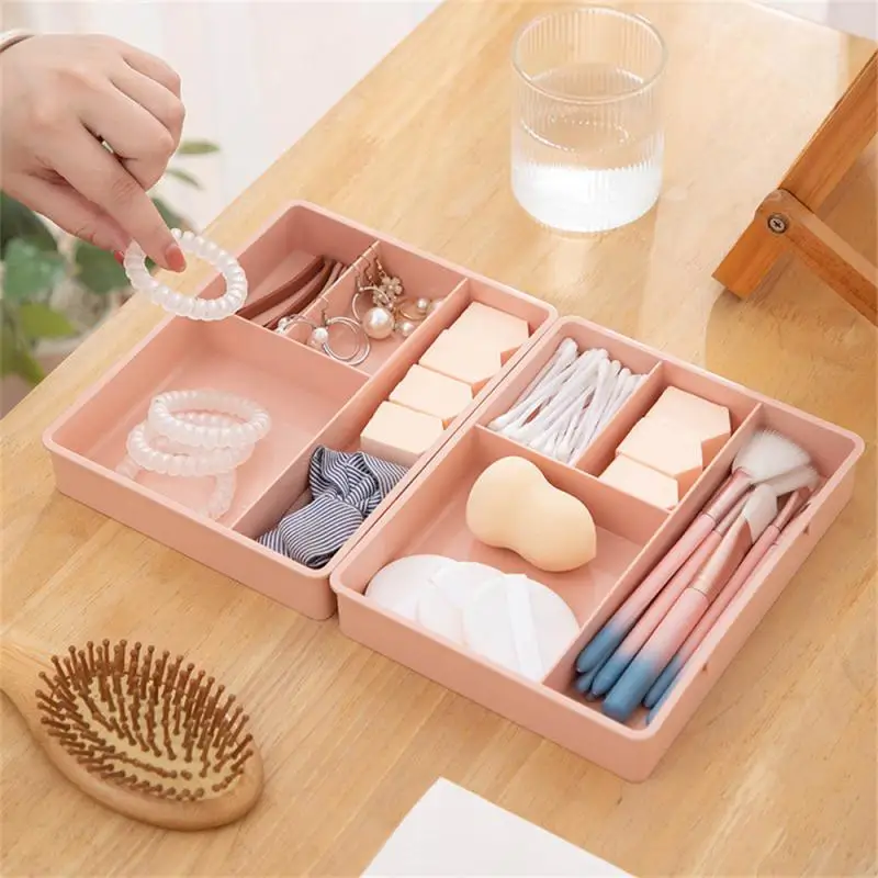 Desk Drawer Organizer Desk Sundries Stationery Storage Box Bin Cosmetics Makeup Organizer Home Office Drawer Divider Container