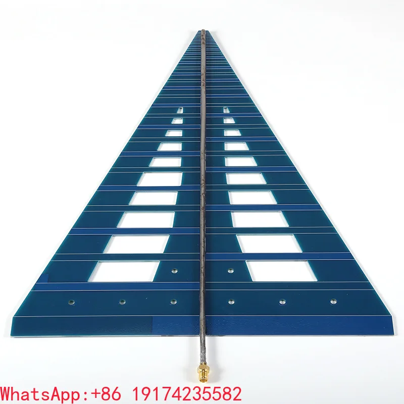 UWB Logarithmic Periodic Antenna Direction Finding Broadband Antenna 500MHz-7.5GHz High Gain RF Radio Frequency Antenna