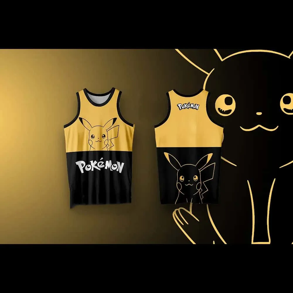 # Pokémon #   Kreatives Basketball-Sport-Tanktop für Herren und Damen, Sommer, neues Freizeit-Tanktop für Erwachsene/Kinder