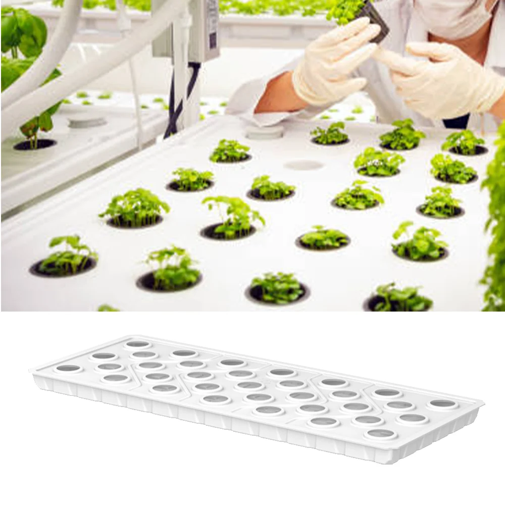 高品質ABS製育苗トレイ、28～36穴、長方形、室内水耕栽培、種子発芽、マイクログリーン、温室栽培用