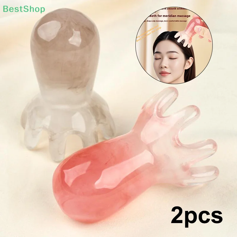 Picture 3: ★★★2Pcs Octopus Massage Comb Head Massager Portable Scalp Meridian Sparse