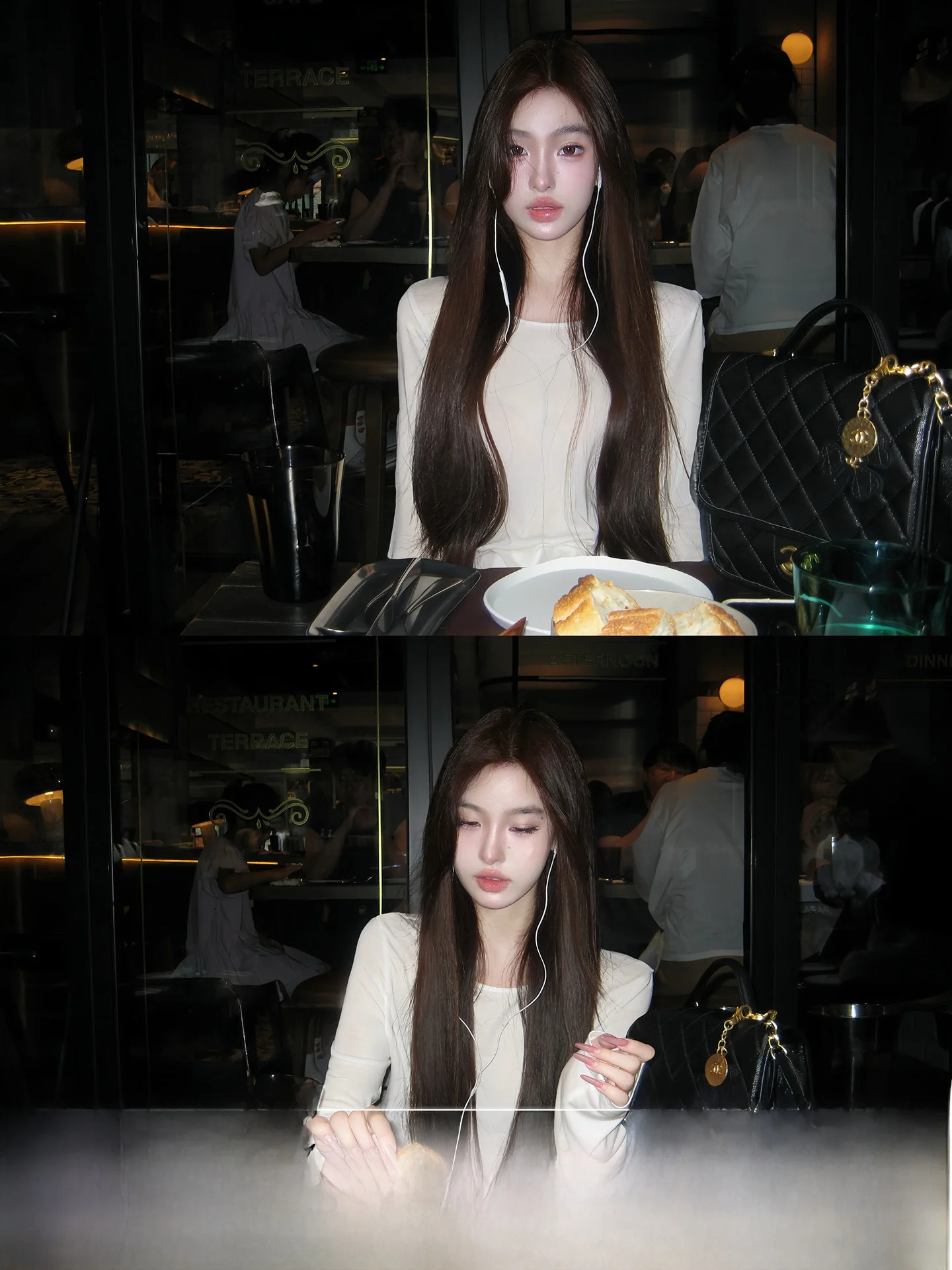 

Long Sve T-irt Lyocell Wool Pure Color Casual Inner Wear Autumn Winter Versatile Loose Fit Women's Top Breathable Skin-F...