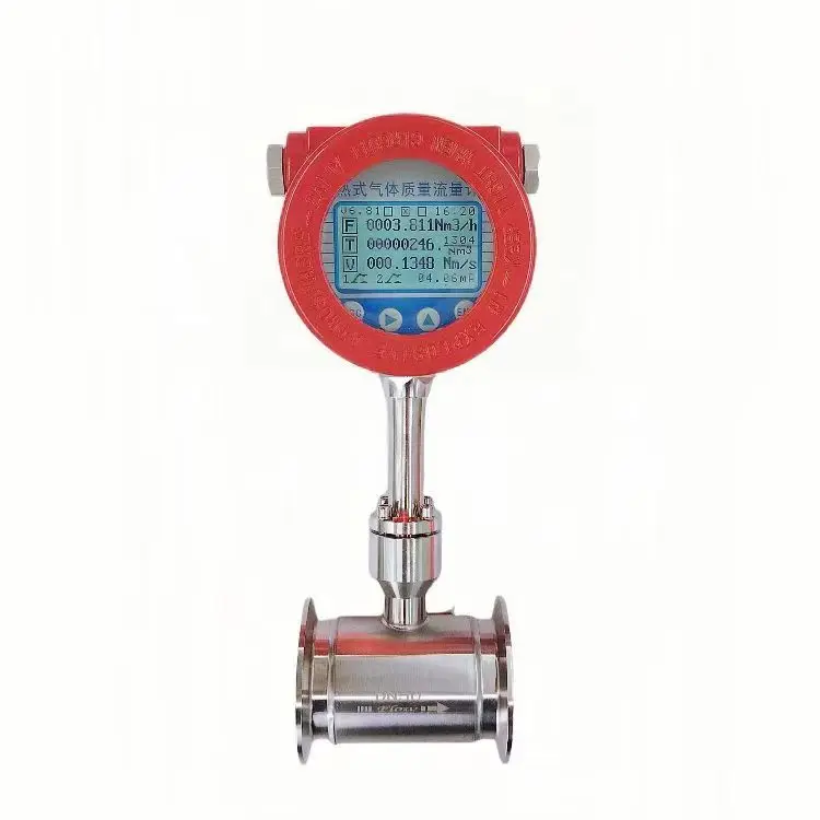 DN65 Stainless Steel Digital Variable Area Mass Air Flow Meter LCD Display 0.5% Accuracy 4-20mA Connectivity Customizable