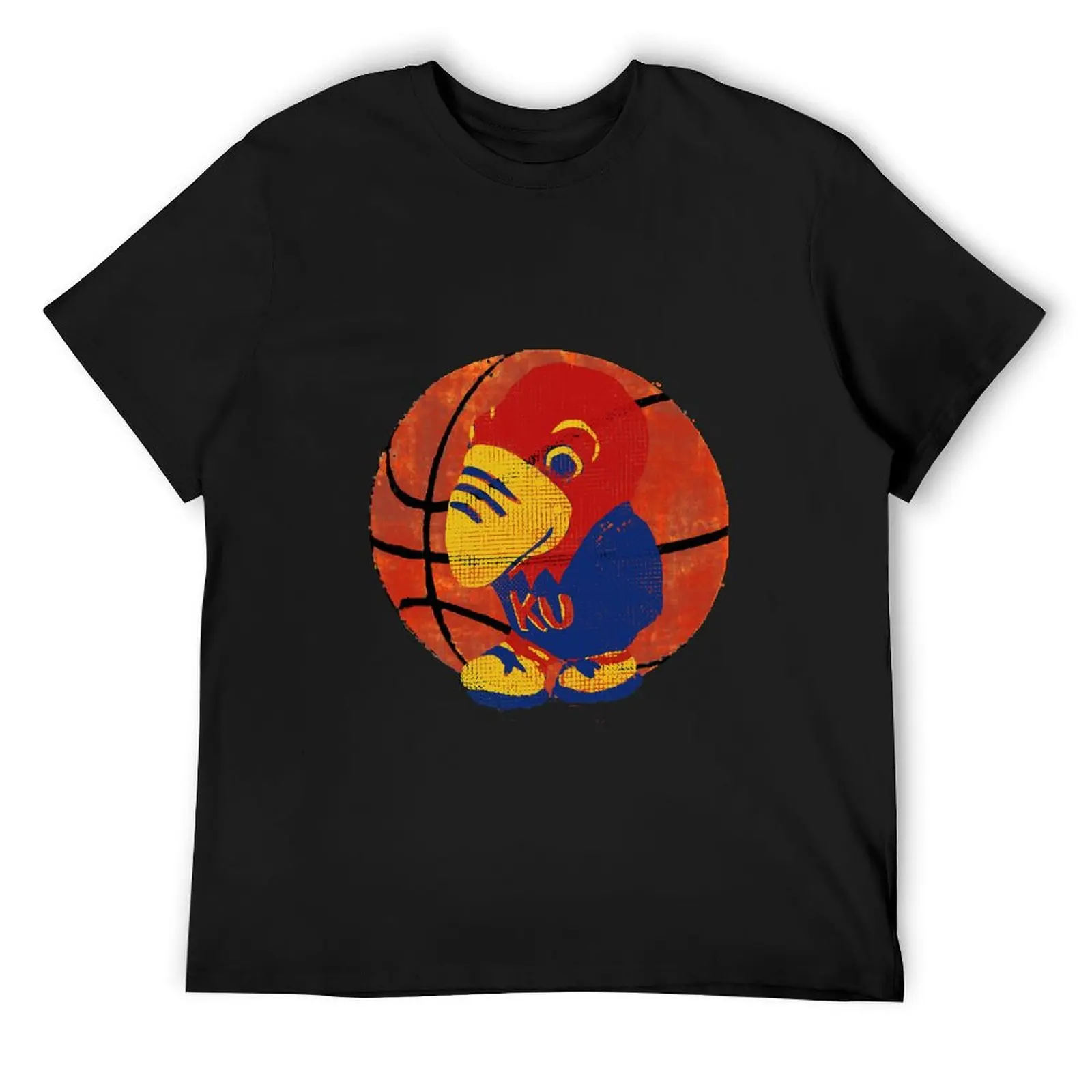 

Old Time KU Jayhawk Basketballs T-Shirt oversized t shirt valentines boutique clothes rapper graphic tees mens fashion