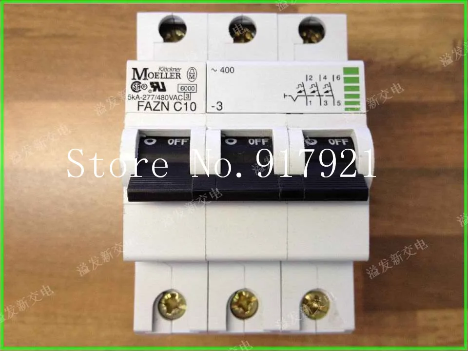 [ZOB] MOELLER Moeller FAZN C10 miniature circuit breaker 3P10A air switch genuine original  -