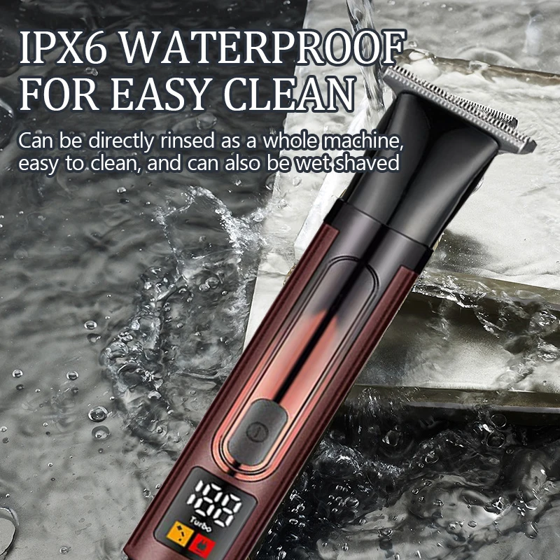4in1 Professional Electric Self Back Shaver Extreme Long Handle Back Hair Shaving Hair Clipper Nose Hair Trimmer Body Grooming