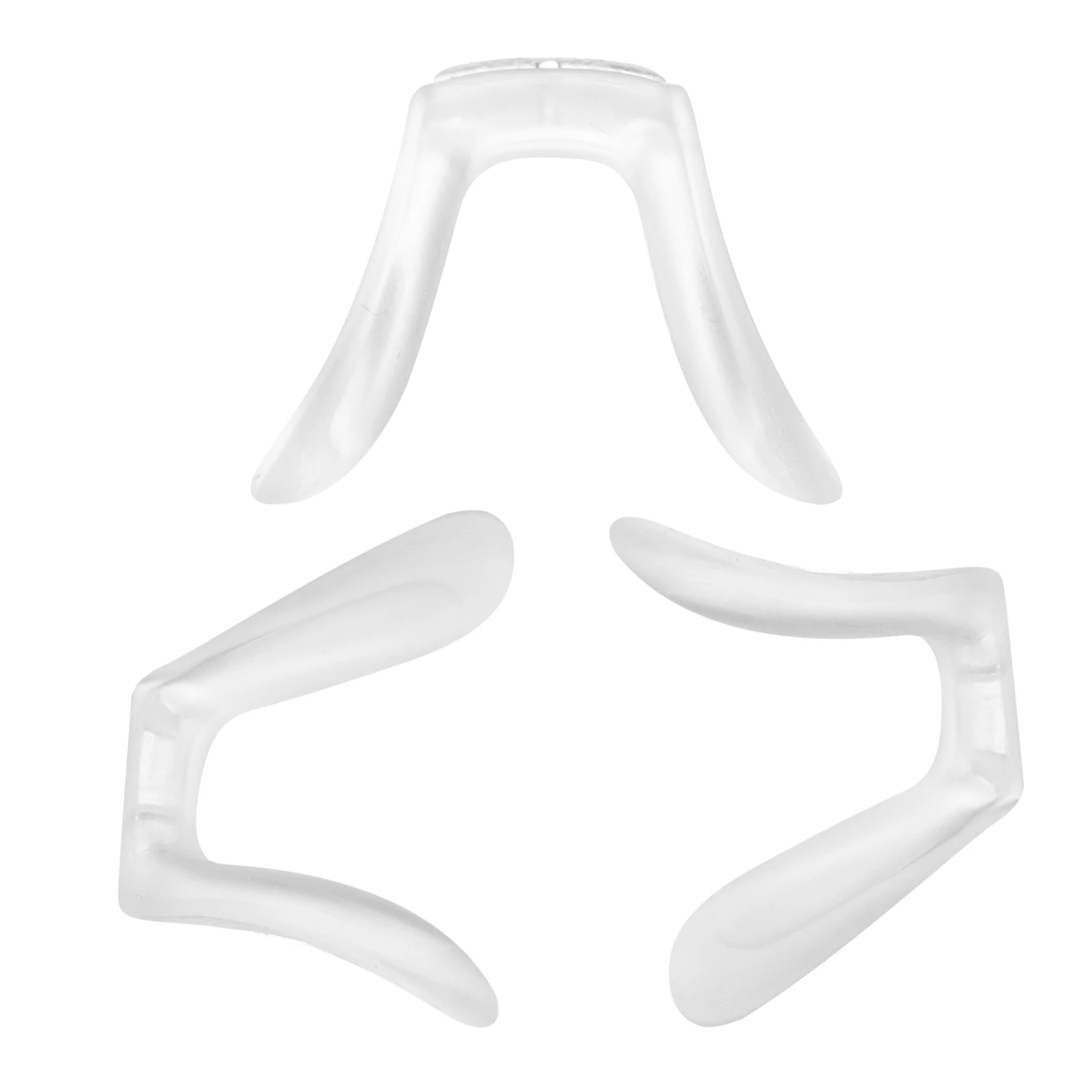 

3pcs Transparent Silicone Nose Pads for Eyeglasses Sunglasses Bridge Non Slip Comfortable Replaceable Supplies Students Kids