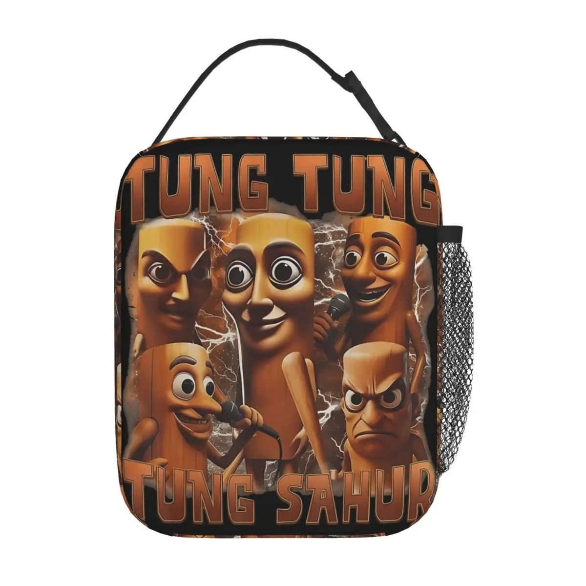 

Insulated Lunch Boxes Tung Tung Tung Sahur Italian Brainrot Merch Lunch Food Box Causal Cooler Thermal Lunch Box For School