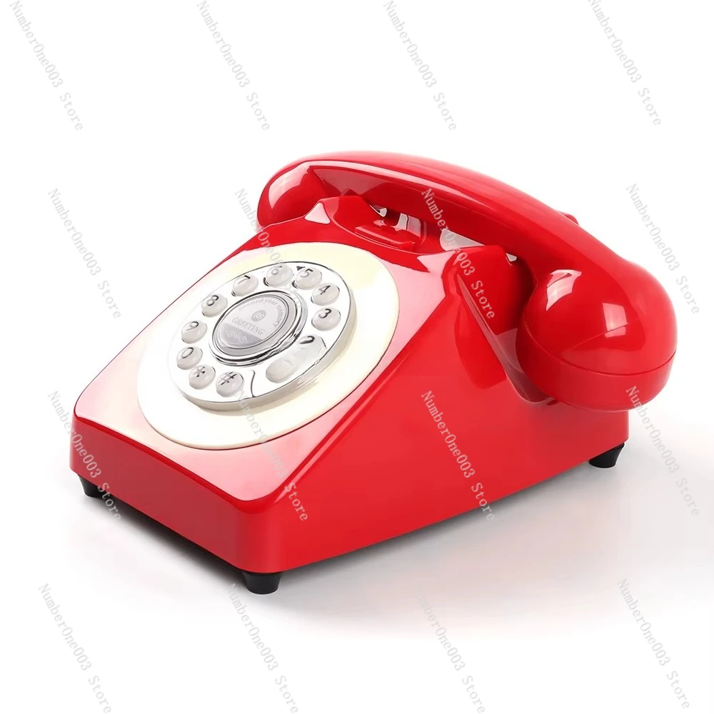 Vintage Audio Guestbook Telephone, Retro Landline Phone for Wedding Photo Booth & Business Events Recording