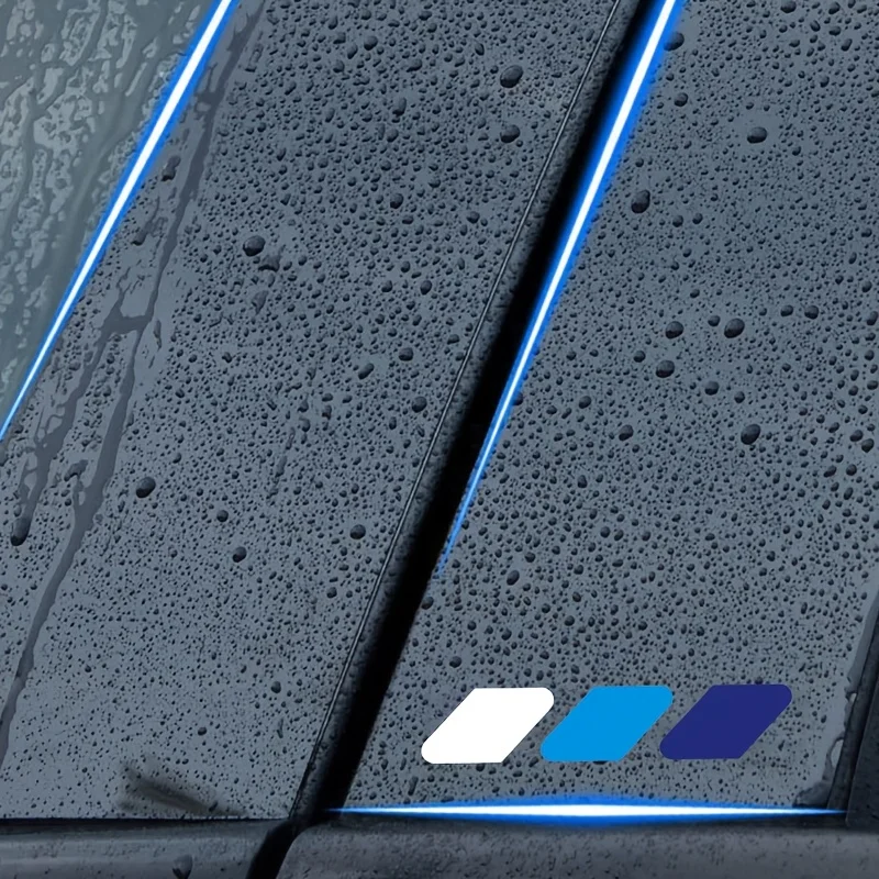 

Трехцветная светоотражающая пленка для B-стойки автомобиля: белая, голубая, темно-синяя, антицарапийная, легко устанавливаемая, универсальная для всех автомобилей