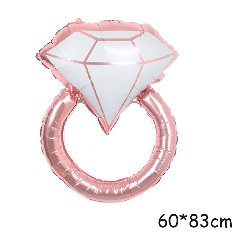 Diamond Ring Foil Balloon I Do Love Bride and Groom Wedding Decoration Valentine\'s Day Anniversary Birthday Party Balloons
