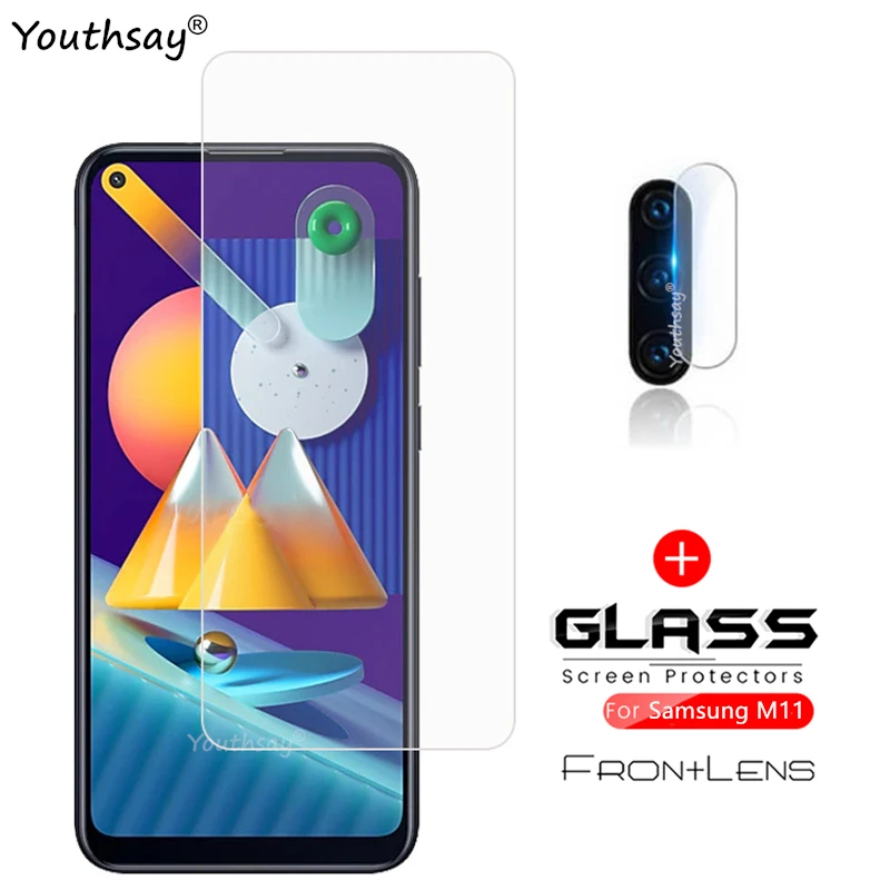 

Защитное стекло для экрана Samsung Galaxy M11, закаленное стекло для камеры Samsung M11, пленка для Samsung Galaxy M11