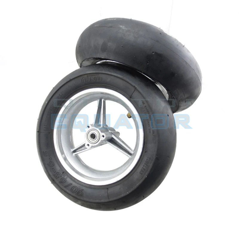 

front /Rear 110/50-6.5 & 90/65-6.5 wheel &Vacuum tyre for 2 stoke mini pocket bike spare parts