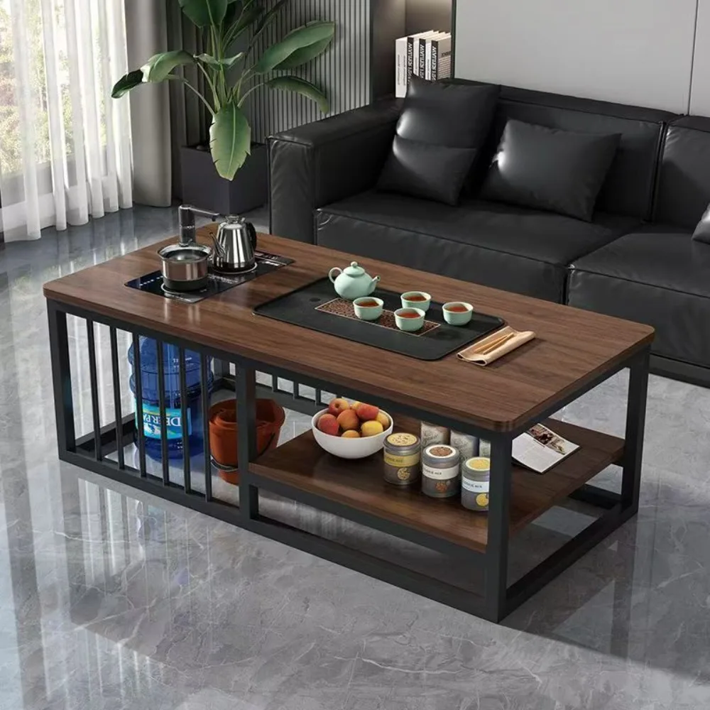 Coffee table, living room, home small apartment, fully automatic small tea table for office, simple tea brewing set