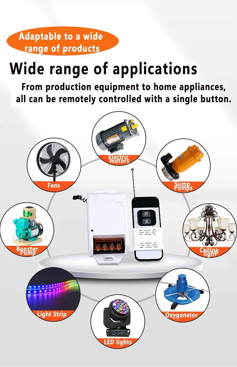 DC12V/24V AC220V Control Panel Switch Remote Control Wireless Controller ZK2LM AC and DC Motor Remote Controller