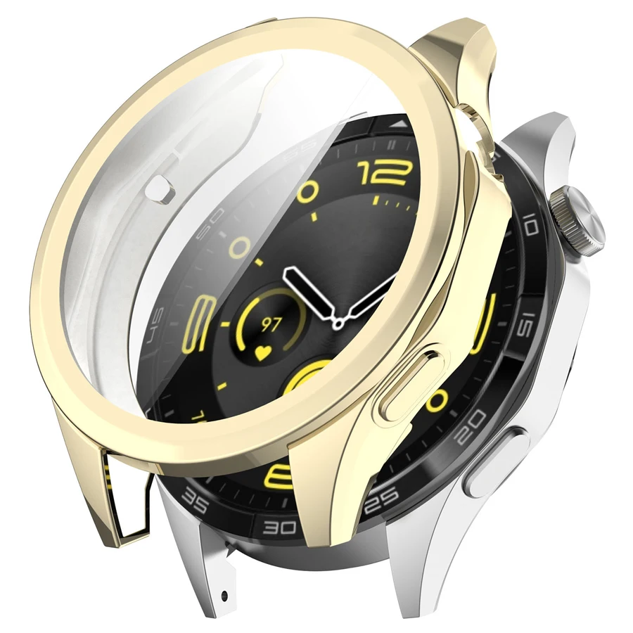 Capa Protetora Soft TPU para Huawei Watch, Case Shell, Protetor de Tela, Acessórios Bumper, GT 4, 41mm, 46mm