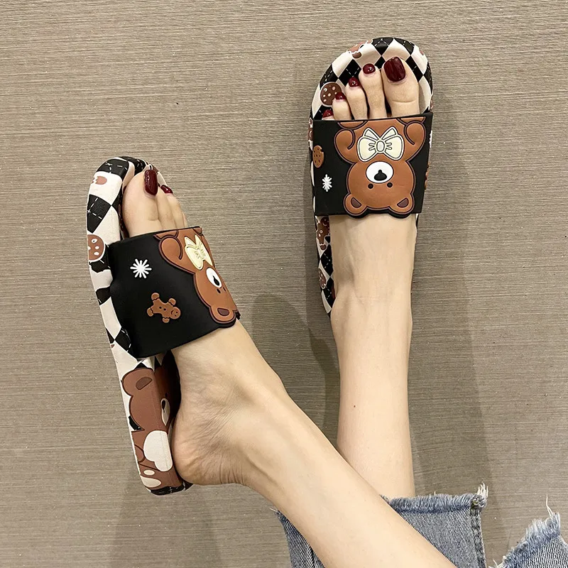 Rubber Slippers Room Shoes Luxury Slides Low Massage Designer Flat Rome PU PVC Fashion Slippers Casual Low Room Shoes Slides Lux