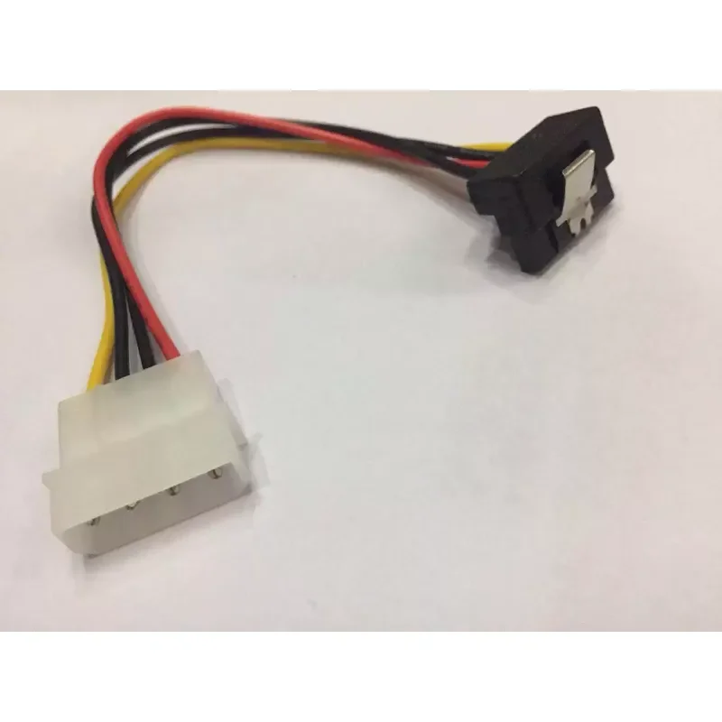 for SATA 4P to 15P Power Cord with Elastic Piece Large 4P D Head Converted to SATA Power Elbow Cable Adapter