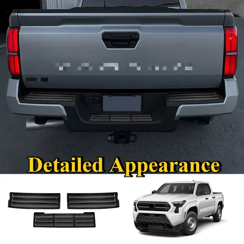 For 2024 Toyota TACOMA Car Trunk Decorative pedal Stainless steel rear guard step on the pedal exterior dedication accessories