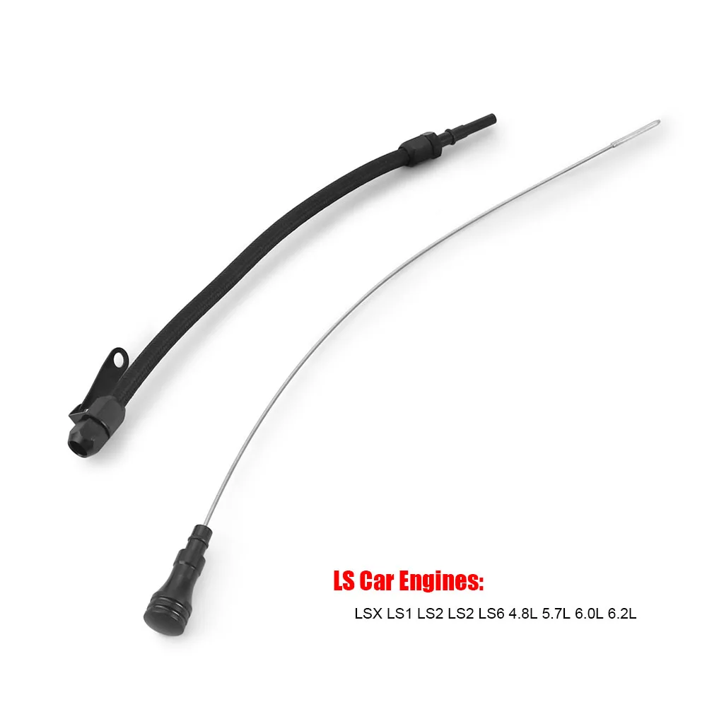 LS Flexible Stainless Oil Dipstick For LSX LS1 LS2 LS2 LS6 4.8L 5.7L 6.0L 6.2L