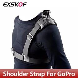 Shoulder Strap Mount For GoPro Hero 13 12 11 10 9 8 7 6 SJCAM AKASO Insta360 X2 X3 X4 DJI Osmo Action 5 4 3 2 Camera Accessories