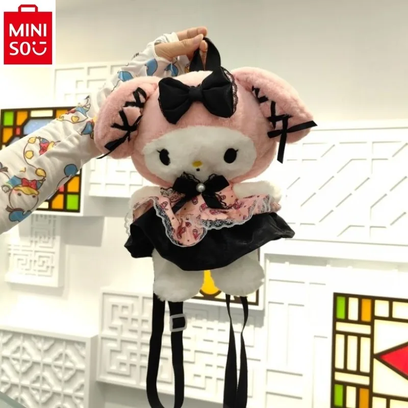 MINISO-Cartoon Melody Plush Culomi EvaluBag, Sac à dos pour enfants, Cadeau d'anniversaire