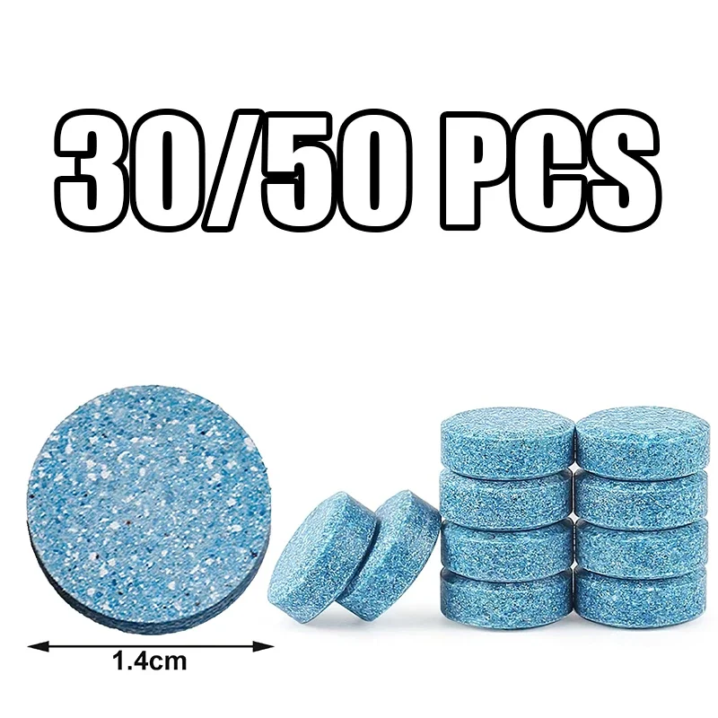 30/50Pcs Car Windshield Solid Cleaner Effervescent Tablets Washer Agent Universal Auto Glass Washer Dust Soot Auto Accessories