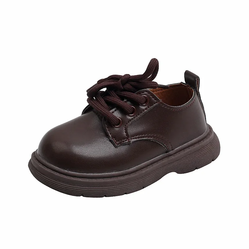 Zapatos de moda para niños, nuevo estilo de primavera, zapatos de cuero para niños, zapatos de estilo británico para niños, zapatos de suela blanda para niñas, zapatos informales antideslizantes