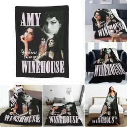 Amy Winehouse You Know I'M No Good 울트라 소프트 마이크로 플리스 담요 플러시 소파 침대 사계절용 피부 친화적