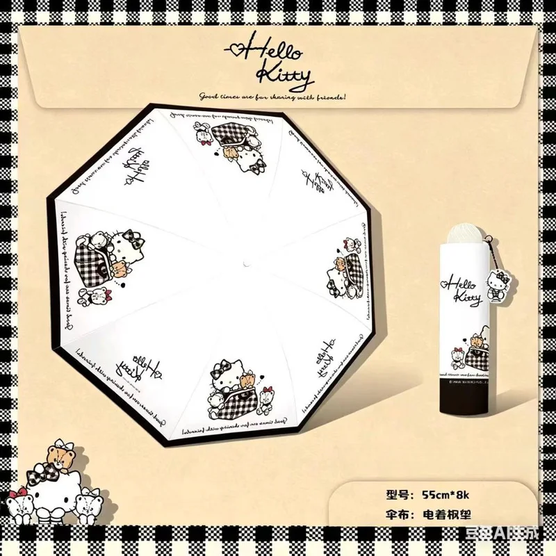 Hello Kitty all-weather umbrellas, mini parasols, stylish automatic folding umbrellas and UV-protective umbrellas ，perfect gifts - view 6