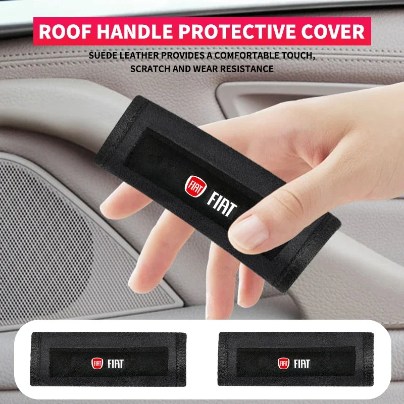 

Car Pull Gloves Roof Armrest Handle Protect Cover Accessories For Fiat JUNTO abarth 500 stilo ducato palio bravo doblo Egea