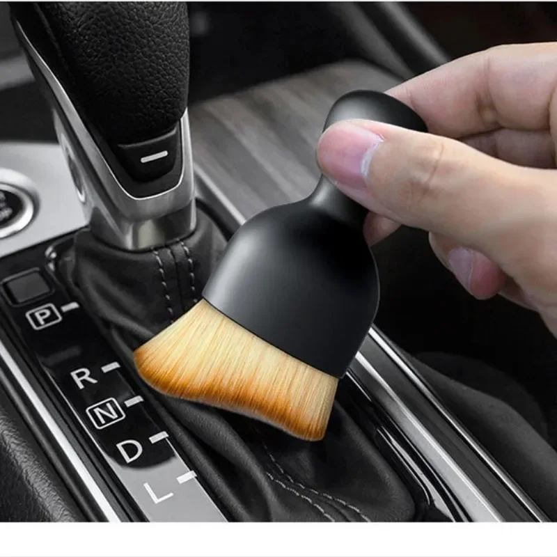 Car Air Vent Cleaning Soft Brush with Casing Car Interior Cleaning Tool Artificial Car Brush Car Crevice Dusting Car Detailing