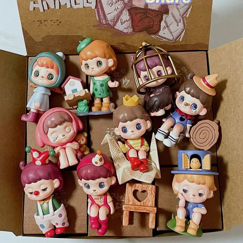 

Оригинальная серия Anmoo Memory Fragments Mystery Box, игрушки, аниме, экшн-фигурки, дизайнерские куклы, коллекционные детские каваи, рождественский подарок