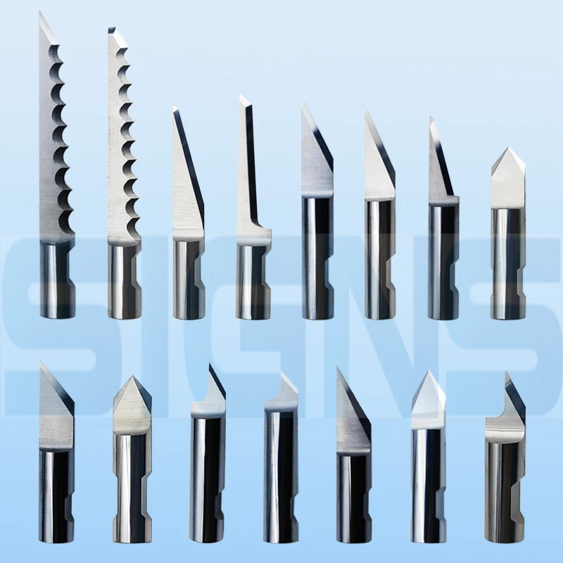 Lâminas de Oscilação do Carboneto Contínuo do Ecocam-cnc Borda Dobro mm E12 E18 E25 E28 E30 E50 E70 E85 E87 E92 W38 W60 Peças