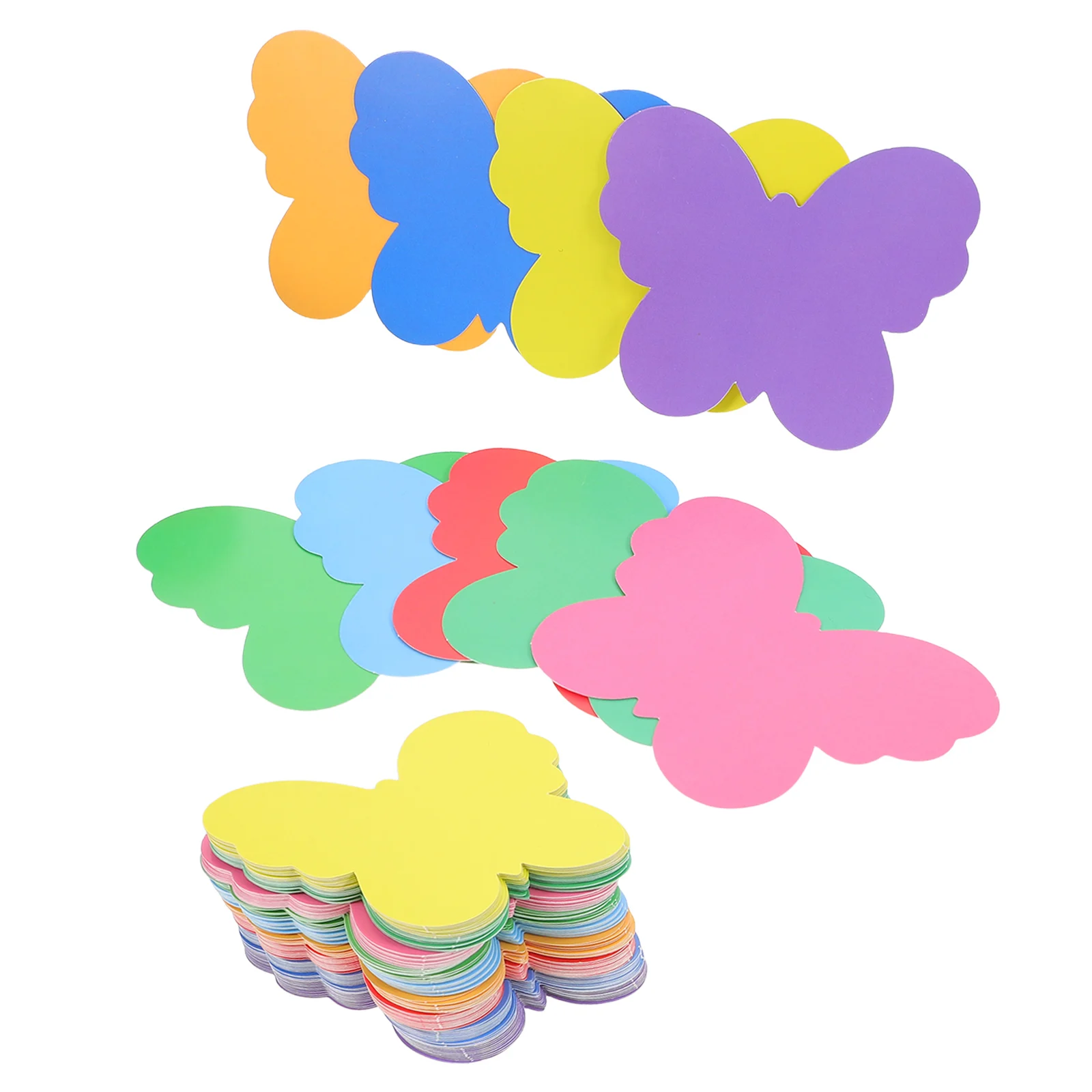 

108pcs Butterfly Shaped Paper Cutouts 3.46Inch Vibrant Cardstock Classroom Bulletin Board Decorations Spring Summer Theme Craft