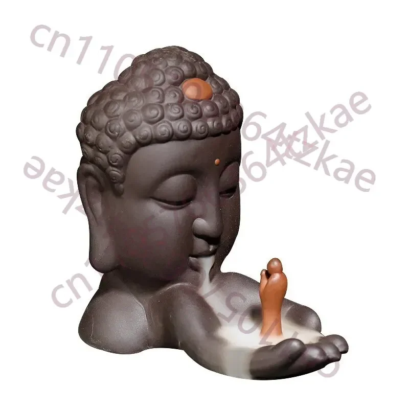Incense Cones Buddha's Head Holder Backflow Incense Cones Burner Incense Stick