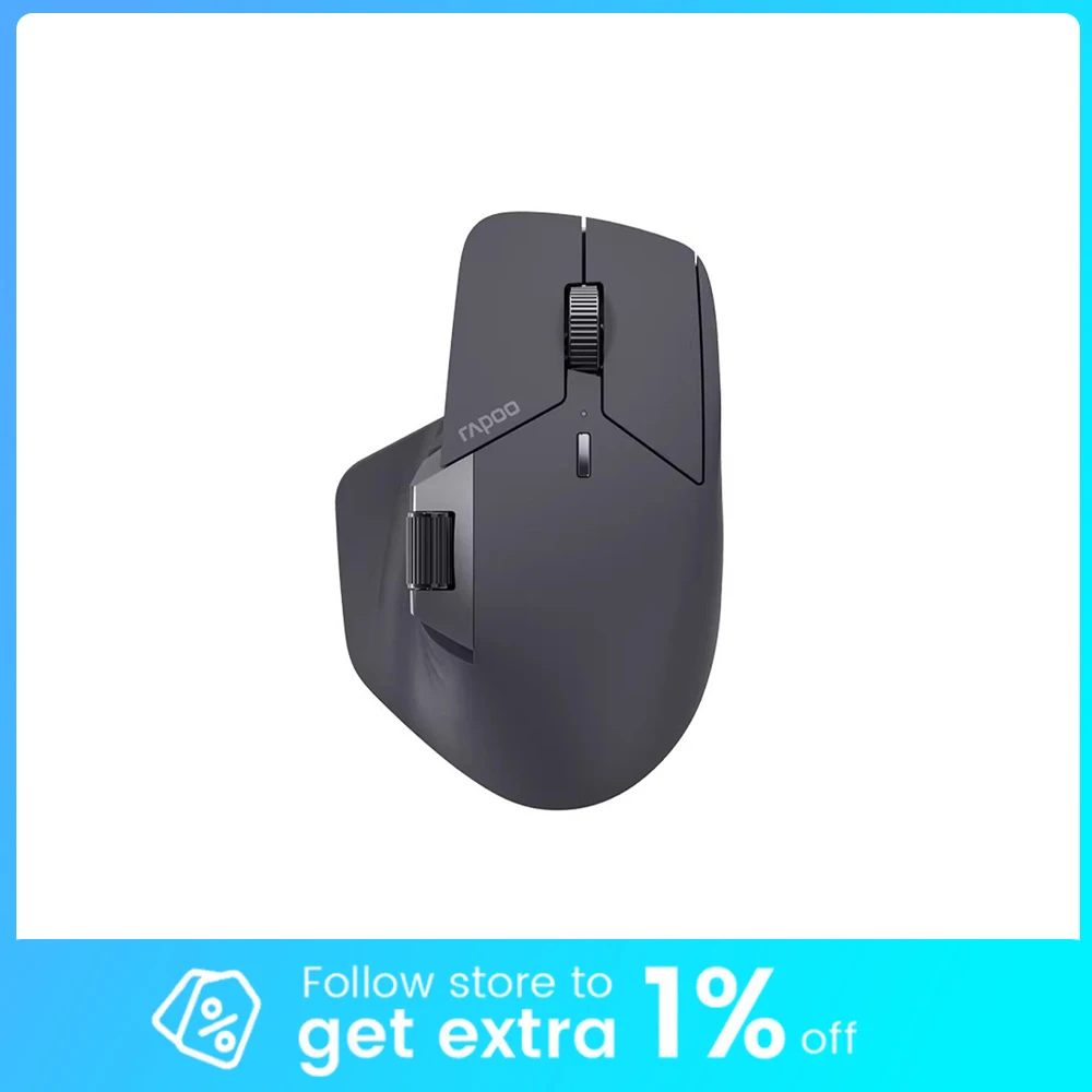 Rapoo MT760NL Mouse Three Mode Hall Effect Magnetic Side Scroll Wheel Chip PixArt PAW3311 Optical Sensor Wireless Mouse 2K Mouse