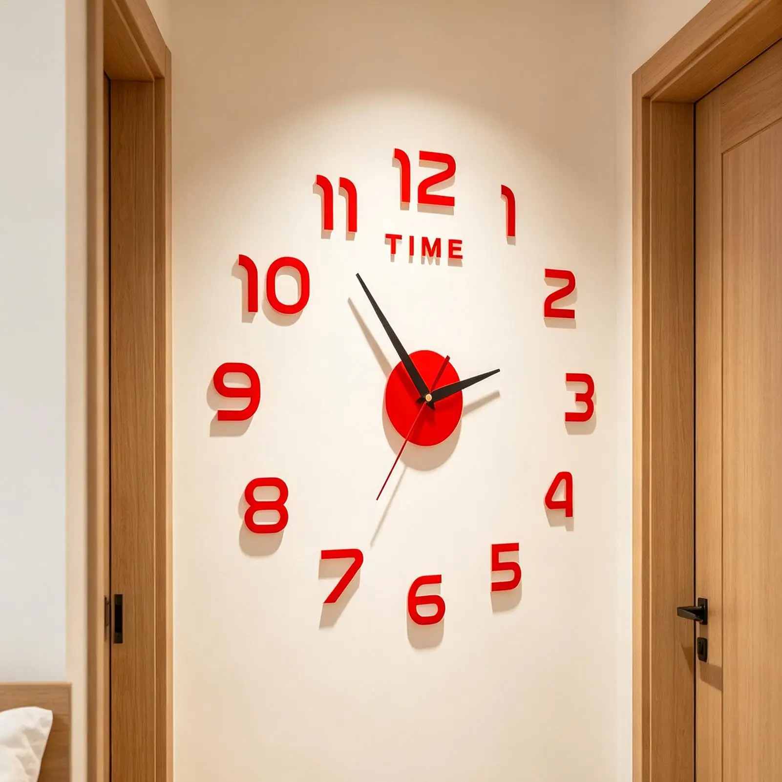 Creative DIY Wall Clock Giant Acrylic Wall Clocks Frameless Big Horloge Home Decoration for Living Room Bedroom Wall Decor