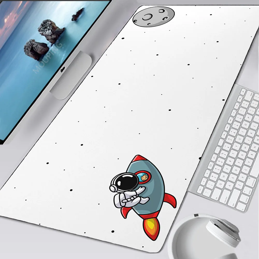 Grande mouse pad lua deskmat preto xl teclado de jogos tapete anime mouse tapetes do computador 800x400 deskpad mousepad tapetes de borracha