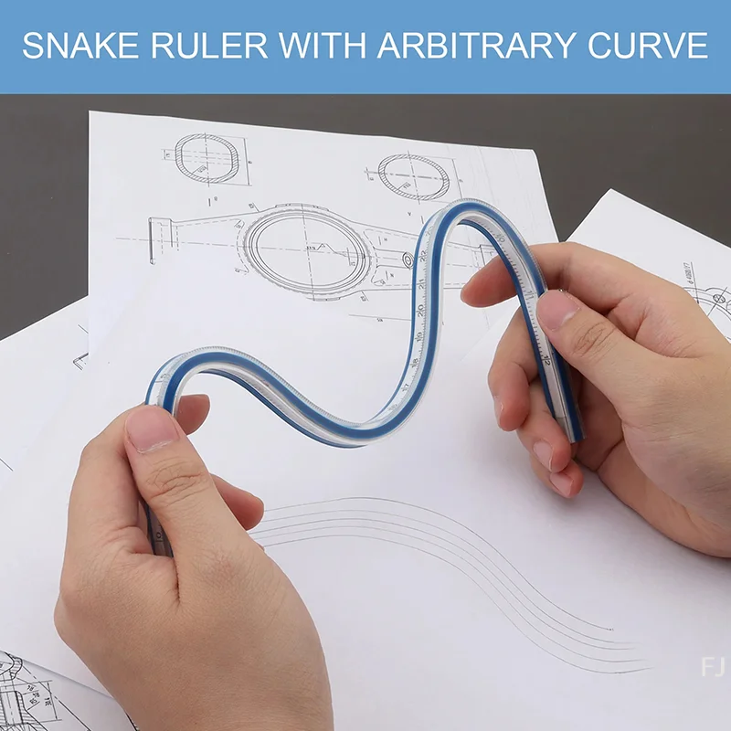 1pc30cm Gebogenes Lineal Zum Nähen Weiche Flexible Englisch Und Metrische Skala Regel Engineering Ausarbeitung Zeichnung Werkzeug Nähen Zubehör