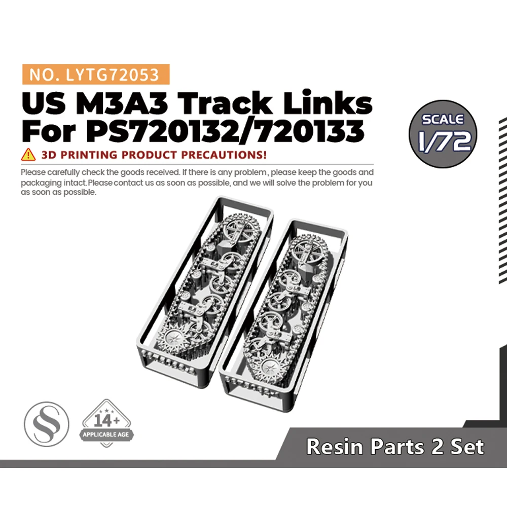 

Yao's Studio LYTG053 1/72 Model Upgrade Parts US M3A3 Track Links WWII WAR GAMES