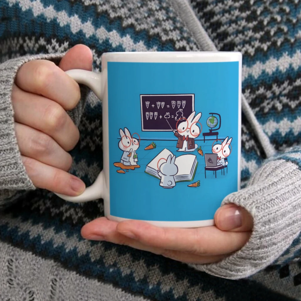 

Science BunniesCoffee Mug Tea Cup 11oz Coffee Cup Funny Birthday Ceramic Mug Personalized Cup